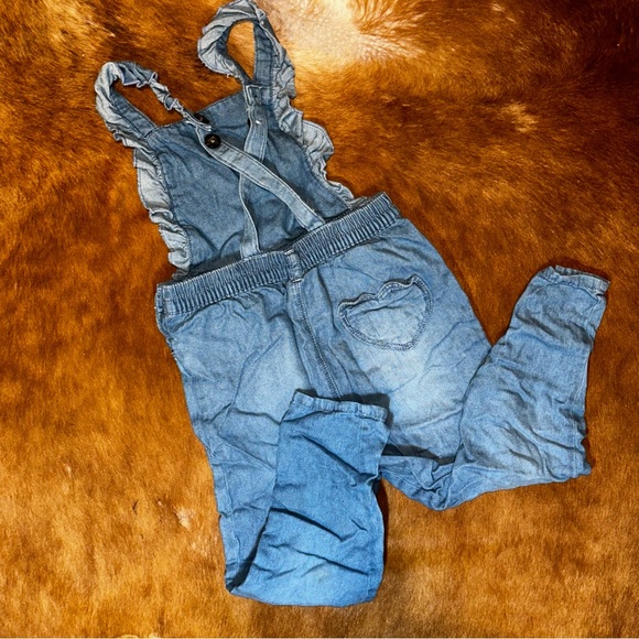 Overalls and jean dress /w tulle - Size 4T - Picture 4 of 4